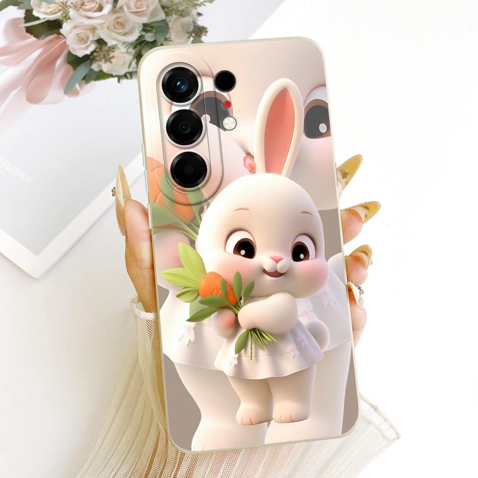 For Tecno Camon 50 Pro 4G CN5c Cute Cat Flower Cartoon Phone Case For Tecno Camon 50Pro 4G Soft Silicone Covers Bumpers