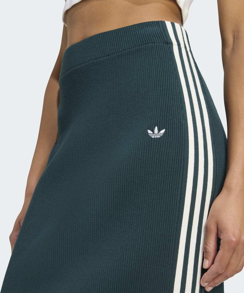 Вязаная юбка Adidas с тремя полосками - Зеленый / Jw2662