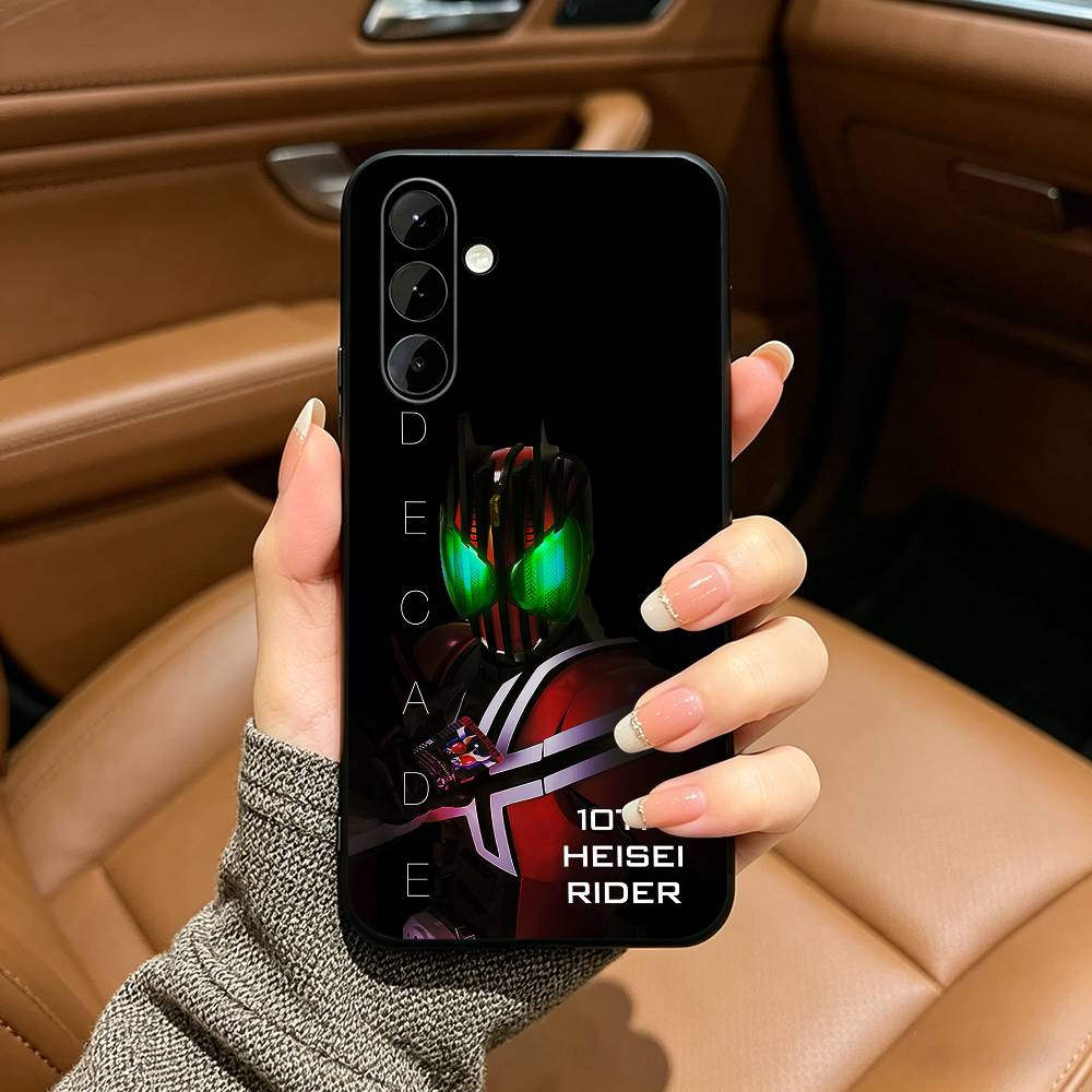 K-Kamen R-Rider ZeztzS Soft Silicone phone Case for Samsung Galaxy A73/A71/A72/A70/A53/A52/A51 - Black