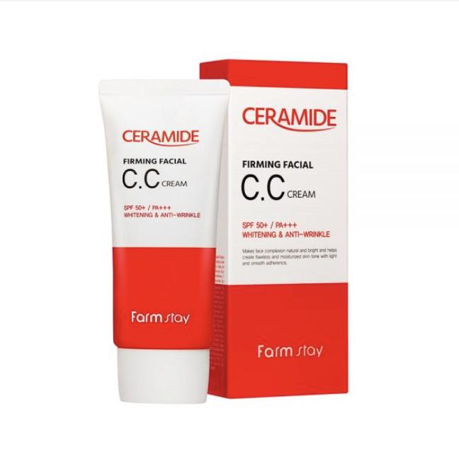 FARM STAY Ceramide Firming Facial CC Cream 50g (3 Options)