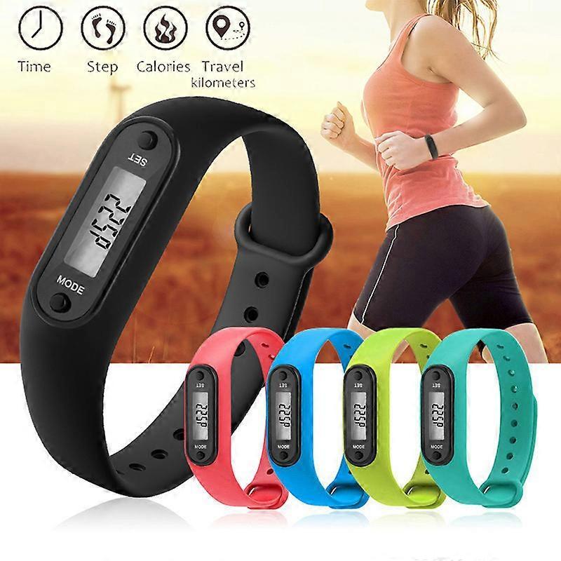 Step Count Activity Tracker Fitness Sport Watch Wrist Pedometer LCD Adult Kid