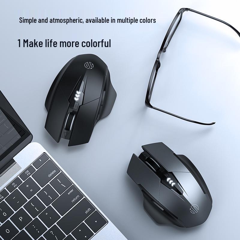 Беспроводная Bluetooth-мышь Inphic F1S, перезаряжаемая, три режима, бесшумная, для офиса и игр