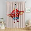 Z-zeldaes Curtains for Bedroom Window Curtain for Room 2 Panel Partition Shades Home Interior Curtains Halloween Decoration