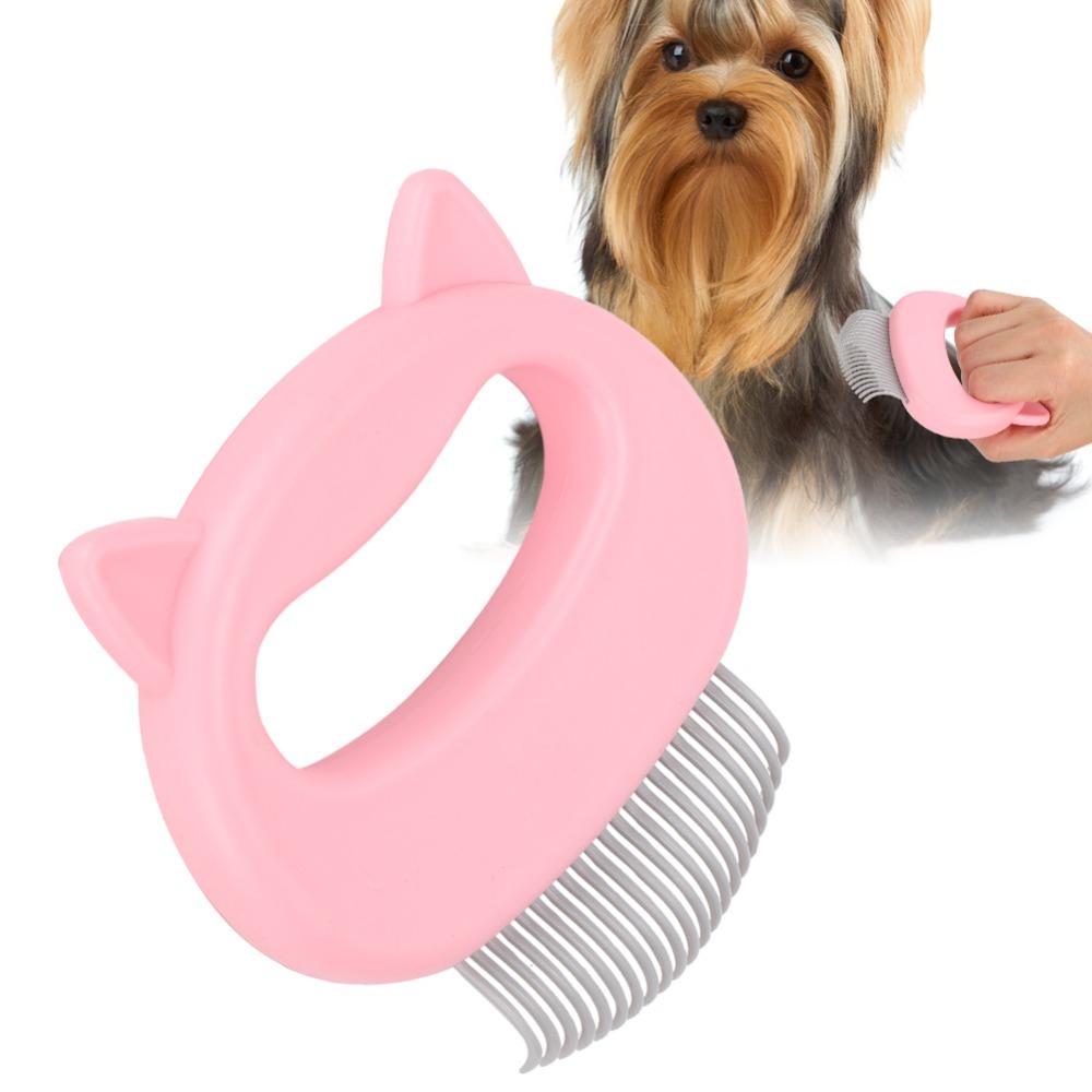 Massaging Deshedding Brush Tool Floating Fur Removal Grooming Comb Brush for Cats Dogs
