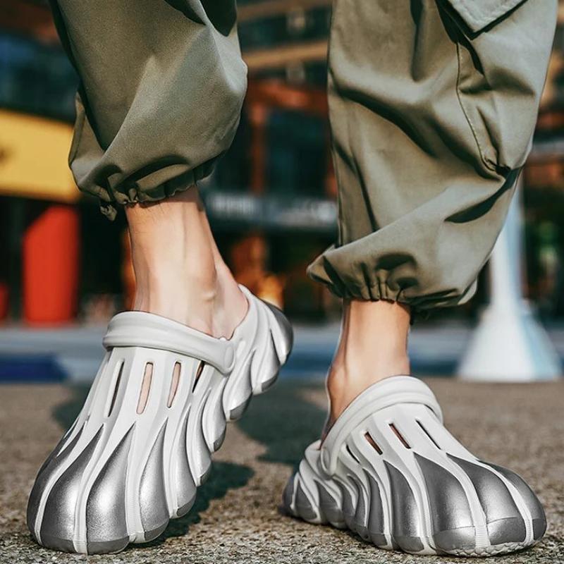 Обувь для улицы Hole Shoes Летние сандалии Man Trend 2024 Тапочки для мужчин в корейском стиле Низкая цена Дешевые дизайнерские роскошные повседневные распродажа