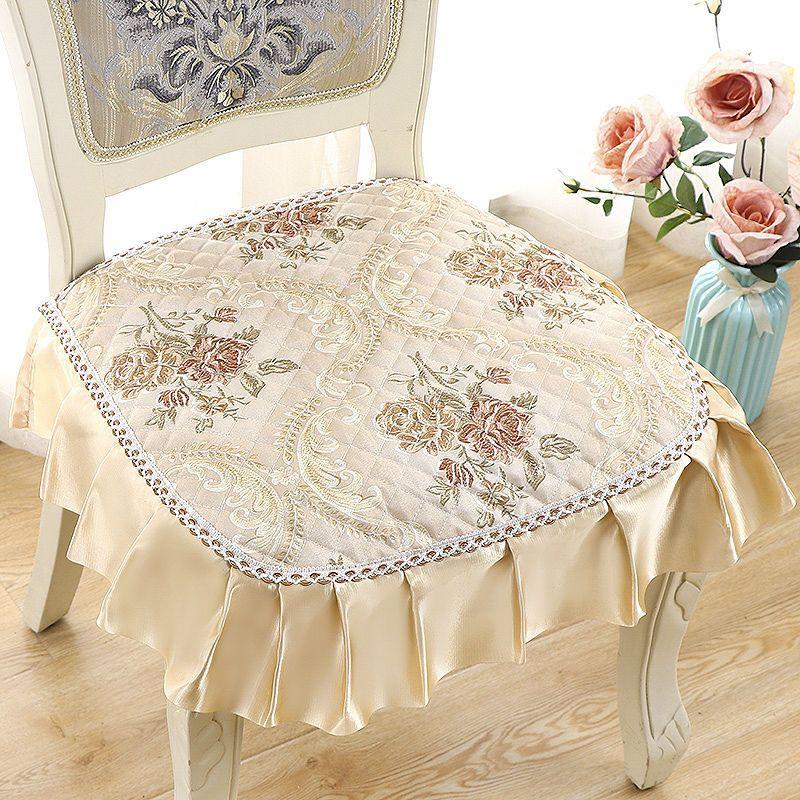 1 шт. Нескользящая подушка на стул для дома и офиса - моющаяся, тканевая подушка на сиденье в современном стиле для обеденных и кухонных стульев