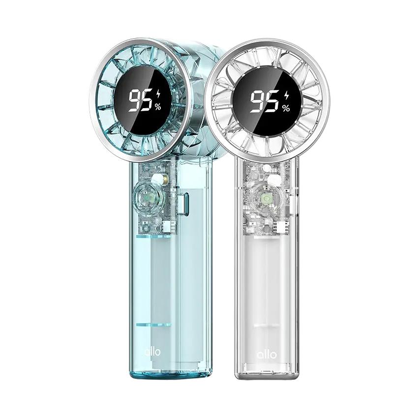 ALLOKOREA Clear Turbo Portable Jet Fan FT2 USB-C Rechargeable Handheld Cooling Fan