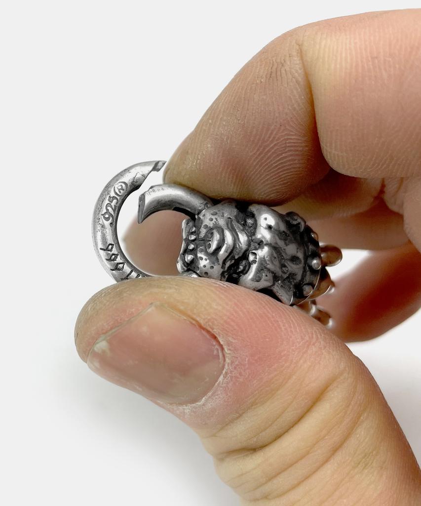 Sheen666 Bulldog Double Silver Bracelet
