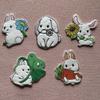 Animal Embroiderery Patch Rabbit Iron On Patches For Clothing Self-adhesive Patches On Clothes Stripe Cartoon Badge