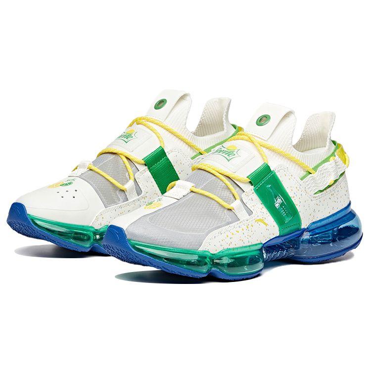 Anta Кроссовки Running Series Low-Top для бега, мужские кроссовки, белые, зеленые, 112025530-4