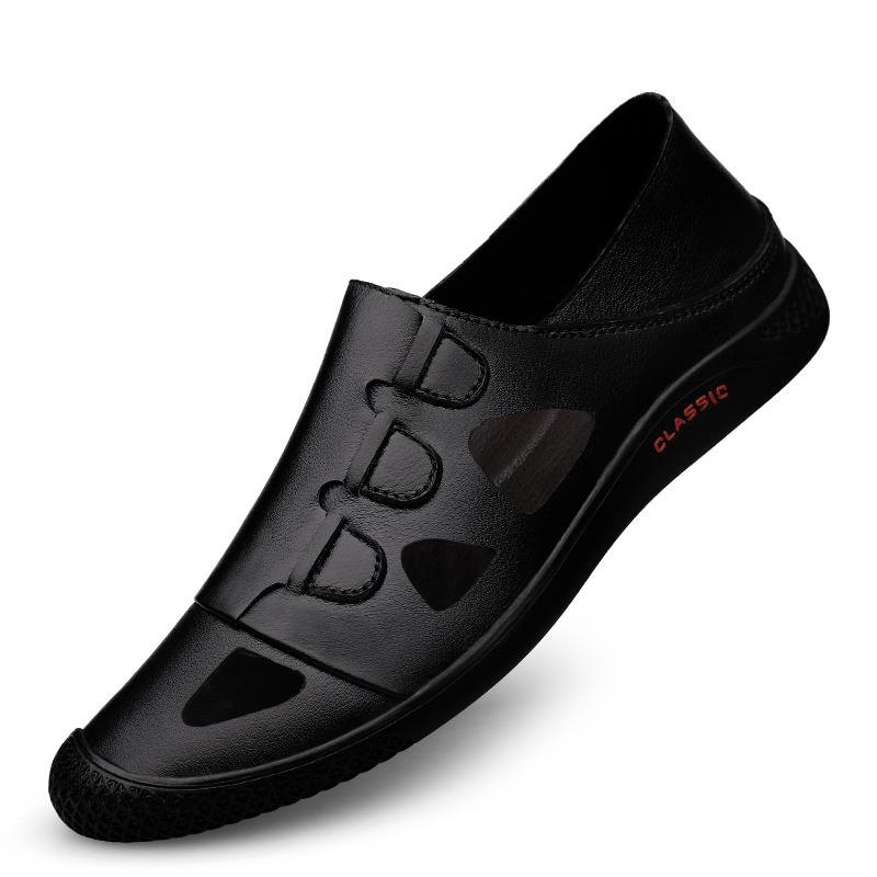 FashionHot Sale New Leather Men Shoes Casual Comfortable Loafers Moccasins High Quality Shoes Male Lightweight Driving Footwear 2024