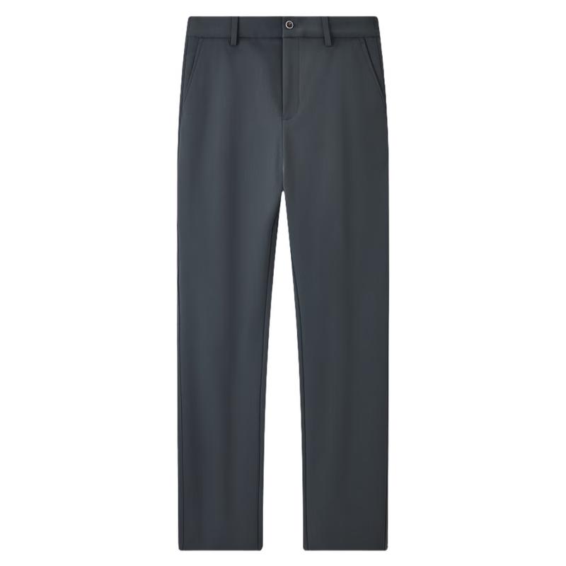 Joeone Men's Easy-Care Wrinkle-Free Straight-Leg Casual Pants