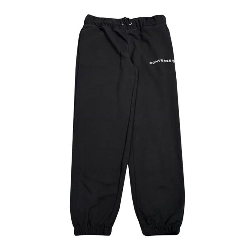 Converse Повседневные брюки женские черные умеренно зауженные брюки 10024730-A01