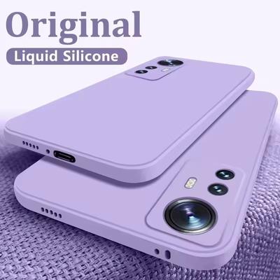 Роскошный Оригинальный Жидкий Силикон Для XiaoMi Mi 12 Lite 12X Mi12 11T 11T pro 13T 12 13 14 13T Pro Глобальный Квадратный Чехол