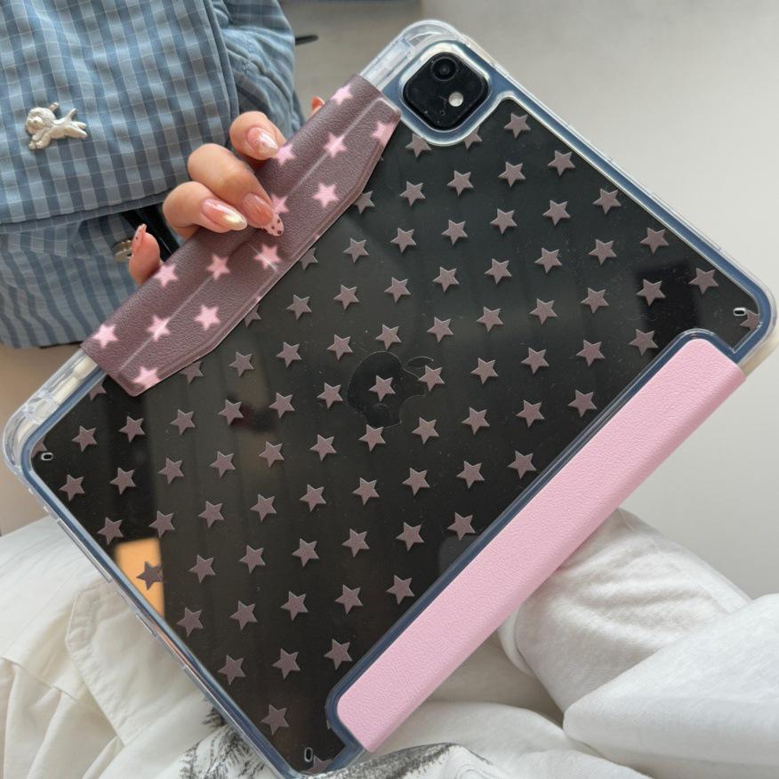 Buckle iPad Pro Case: Four-Color Star Design for 2025/2021 Versions