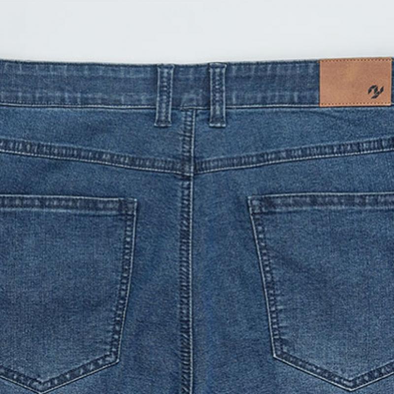 Bang Bang Men S Lycra Cover Fit Denim Indigo