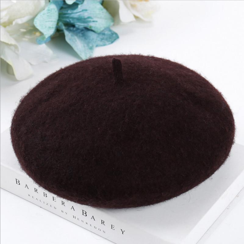 Women Winter Fashion Hats Warm Wool Sweet Beret French Artist Beanie Cap