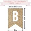 Pre-strung Happy Birthday Banner - No DIY - Gold Glitter Birthday Party Banner - Pre-strung Garland on 6 ft Strands - Gold Bday Party Decorations &