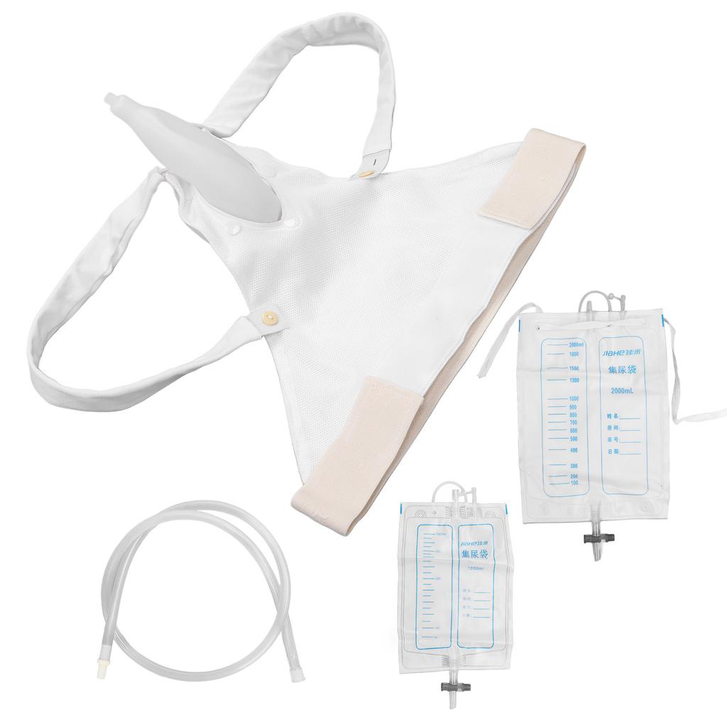 Female Urine Bag Collector Breathable Silicone Prevent Leakage Urine Soft Catheter Bag