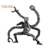 Robot Action Figure with Long Tentacles Accessory Movable Joints 3D Printed Robot Model Toy Stress Relief Articulated Dummy Figurine Decoration