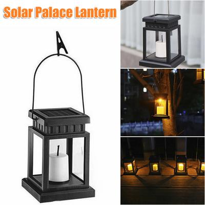 Солнечный дворцовый фонарь, садовая лампа, солнечная светодиодная свеча, напольный светильник, уличный фонарь для кемпинга, газон, садовый декор, Рождественский декор