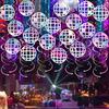 70s Disco Ball Hanging Swirls Retro Disco Party Cutouts Banner Streamers Ceiling Hanging Decorations for 1970s Birthday Party Supplies