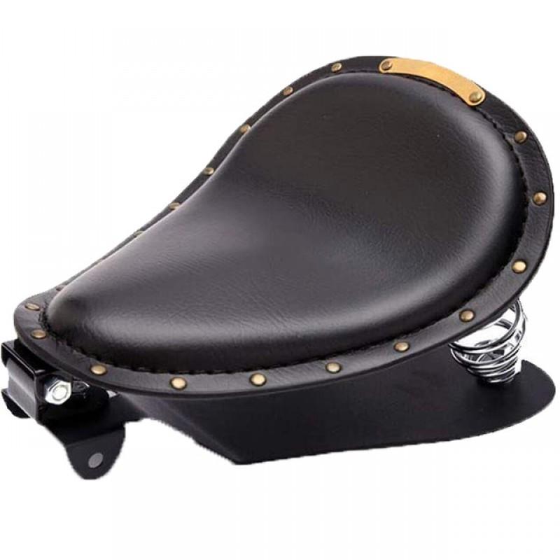 Motorcycle Harley Cruiser Custom Seat Iron Base Vintage Single Pad Steed 400