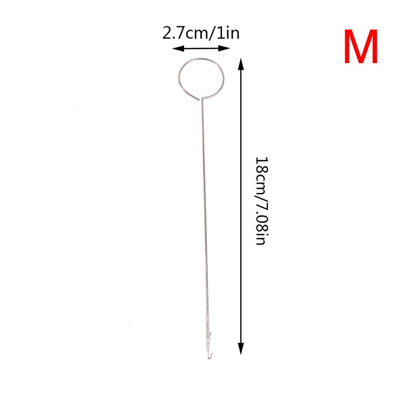 1pc DIY Metal Sewing Loop Turner Hook for Turning Fabric Tubes Straps Belts Strips