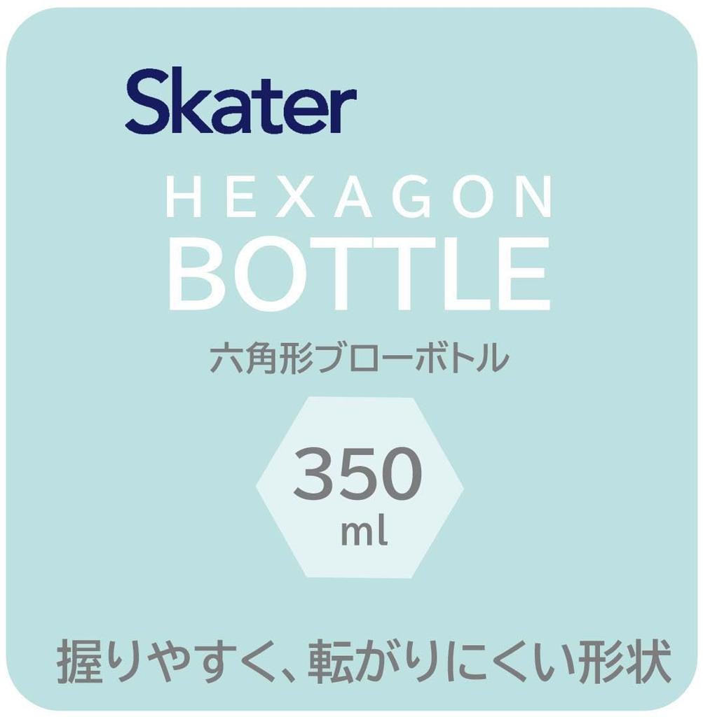Пластиковая бутылка для воды Skater с удобным шестигранным захватом, 350 мл, дизайн Blow-Drop, для взрослых и детей, для питья непосредственно из горлышка, прозрачная, с дизайном Snoopy,