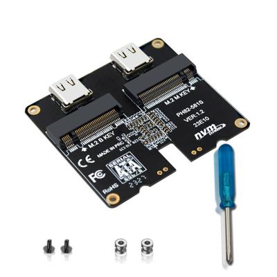 Двухпротокольная карта-адаптер NVMe/SATA USB3.1 Gen2 с чипом JMS581, скорость передачи данных 1000 МБ/с, расширение DualBay 10 Гбит/с