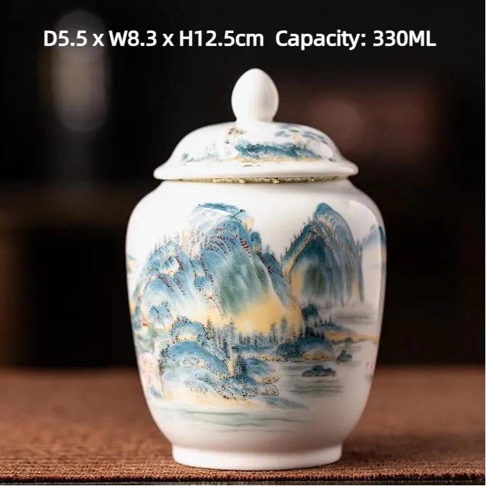 Эмалевая керамическая чайница – Влагонепроницаемая герметичная банка для хранения чая Чайная банка