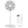 Вентилятор для гостиной с питанием от постоянного тока, автоматический левый и правый, оснащенный температурой, 10 уровнями воздушного потока, пультом дистанционного управления, белый [Yamazen] двигатель,