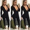 Женский playsuit на молнии, боди-комбинезон с повязкой, клубная одежда, комбинезон с длинным рукавом, премиум качество