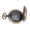 Antique Compass Luminous Accurate Rotatable Dial Metal Flip Cover Vintage Pocket Compass for Camping Hiking