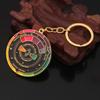 Multicolour Spinning Color Compass Keychain Rotable Color Palette Keychain  Classmate Gifts