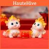 Charming Miniature Cute Little Dragon Figurine Desktop Resin Ornament With Chinese Style