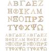 Wooden Greek Alphabet Log Color Blank Letters DIY Wooden Decoration Crafts