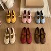 French Retro One-button Mary Jane Shoes for Women To Wear 2025 New Fairy Wind Shallow Mouth Ballet Shoes