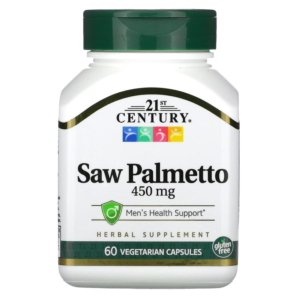 21st Century, Saw Palmetto, 450mg, 60 Veggie Capsules