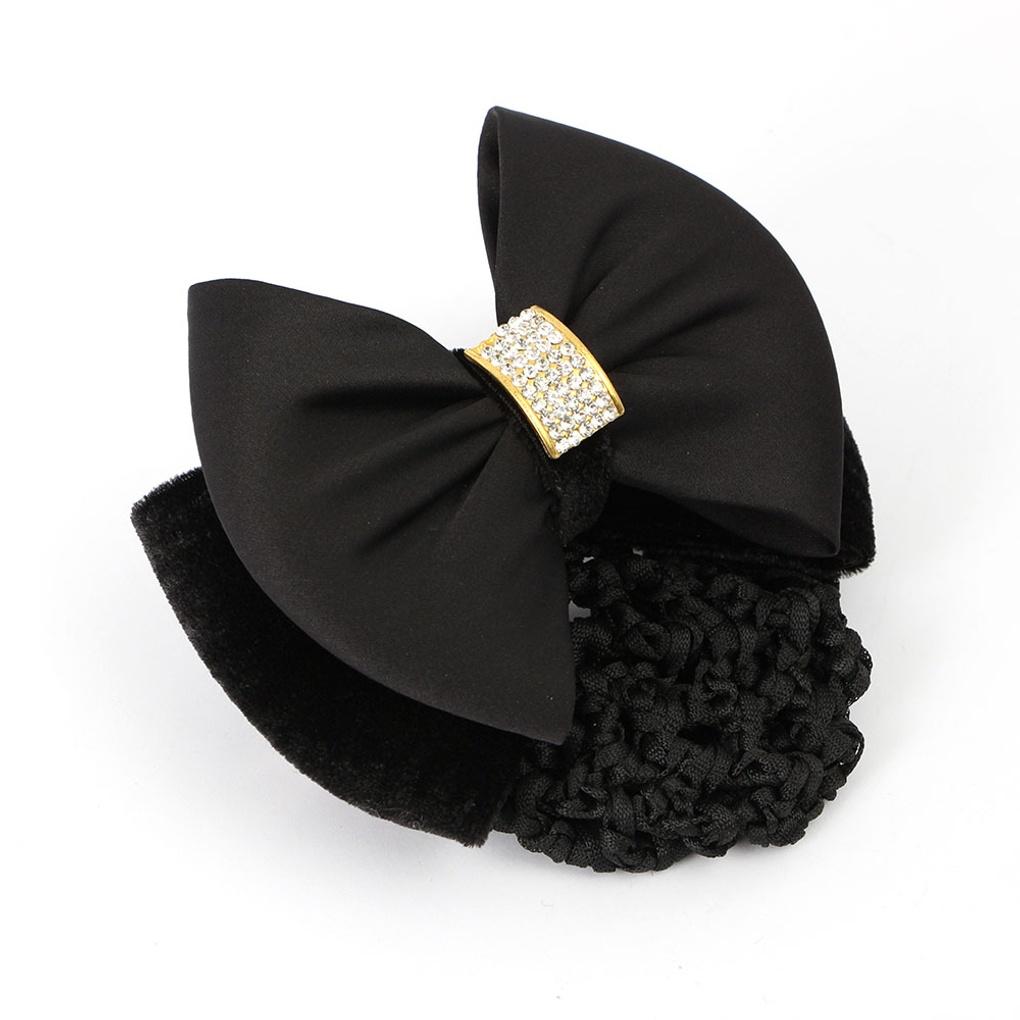 Женская повседневная квадратная кубическая сетка для волос с лентой для прически пучок