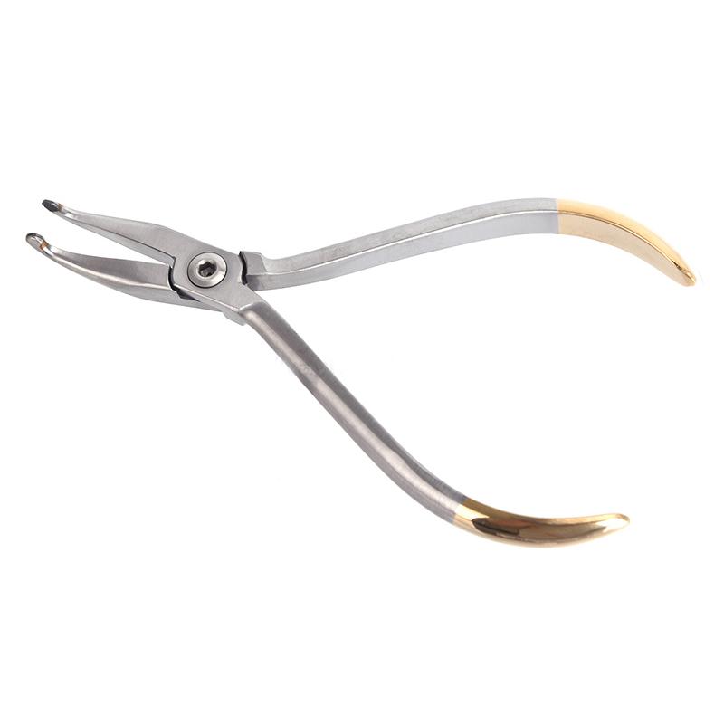 Стоматологические изогнутые плоскогубцы с изогнутой головкой, стоматологические плоскогубцы из нержавеющей стали, щипцы, ортодонтические инструменты