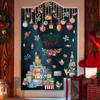 PVC Christmas Window Glass Stickers DIY Snowflake Wall Stickers Creative Santa Claus Decal  Window
