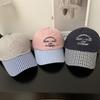 Spring Summer Baseball Hat Plaid Snapback Cap Fashion Peaked Cap  Girls