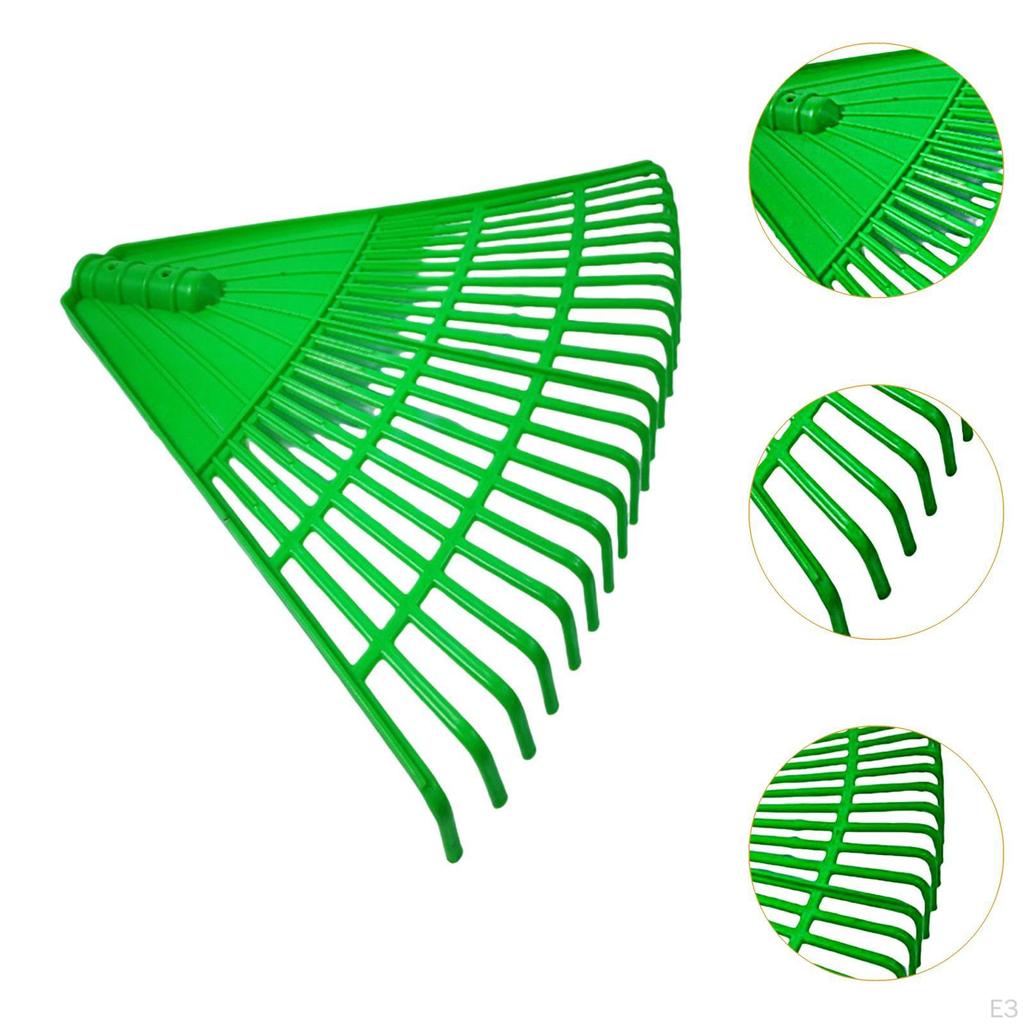 Садовые грабли для листьев, головка, садовый инструмент для уборки, 42x34 см, легкие, для весенней уборки кустарников и травы