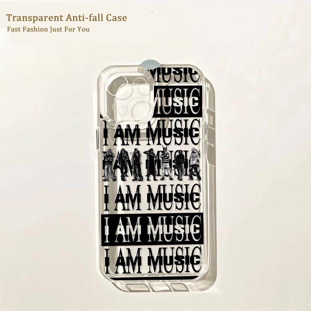 Чехол для телефона Hot P-Playboi Cartis I AM MUSIC для iPhone 17 16 16e 15 14 13 12 11 Mini Pro Max X XR XSMax 7 8 Air Plus Задняя крышка