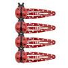 4PCS Ladybug Hair Barrettes for Casual Formal Festival Hair Clip Women Girl Hair Styling Tool Nonslip Sidepin Headdress