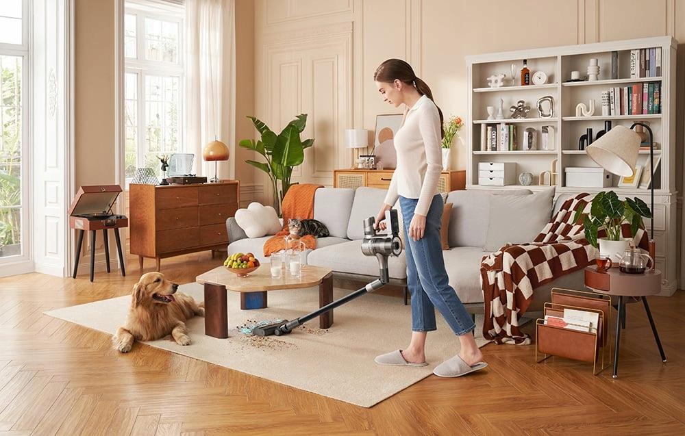 Dreame R20 Aqua 570W Upright Vacuum Cleaner Silver 1 Pc