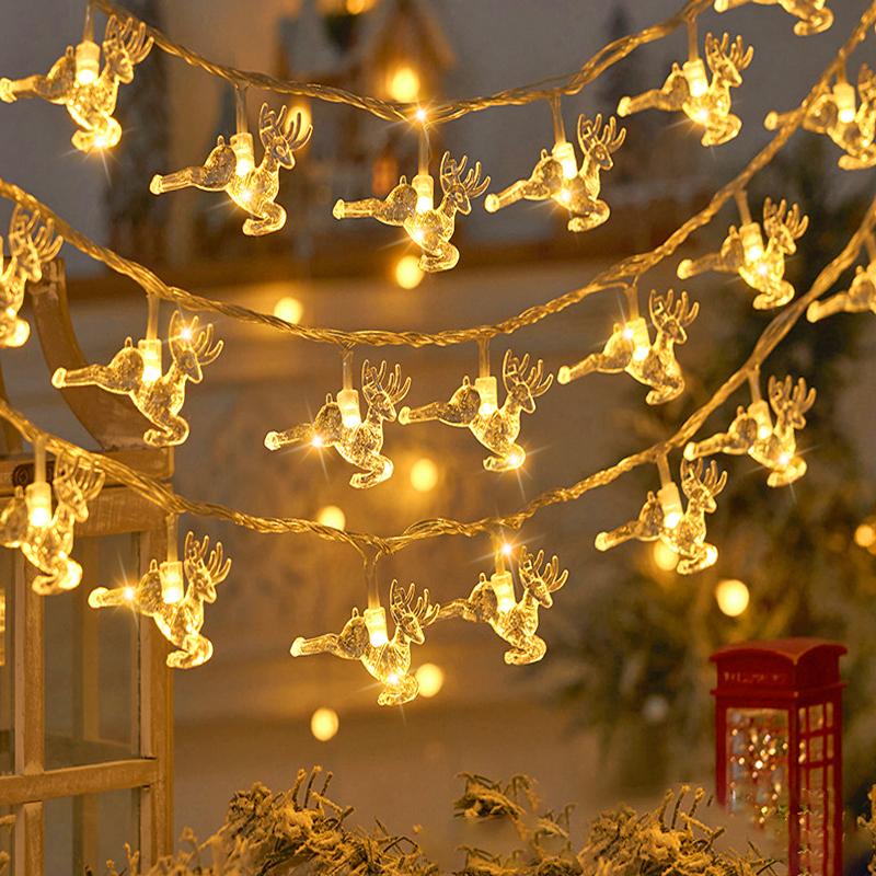 Водонепроницаемые солнечные гирлянды в виде снежинок, уличные гирлянды с 8 режимами для рождественской елки, рождественской вечеринки, домашнего украшения