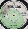 7inch Record RAY STEVENS - Gitarzan MON1033 Monument 1969 UK Rock Used