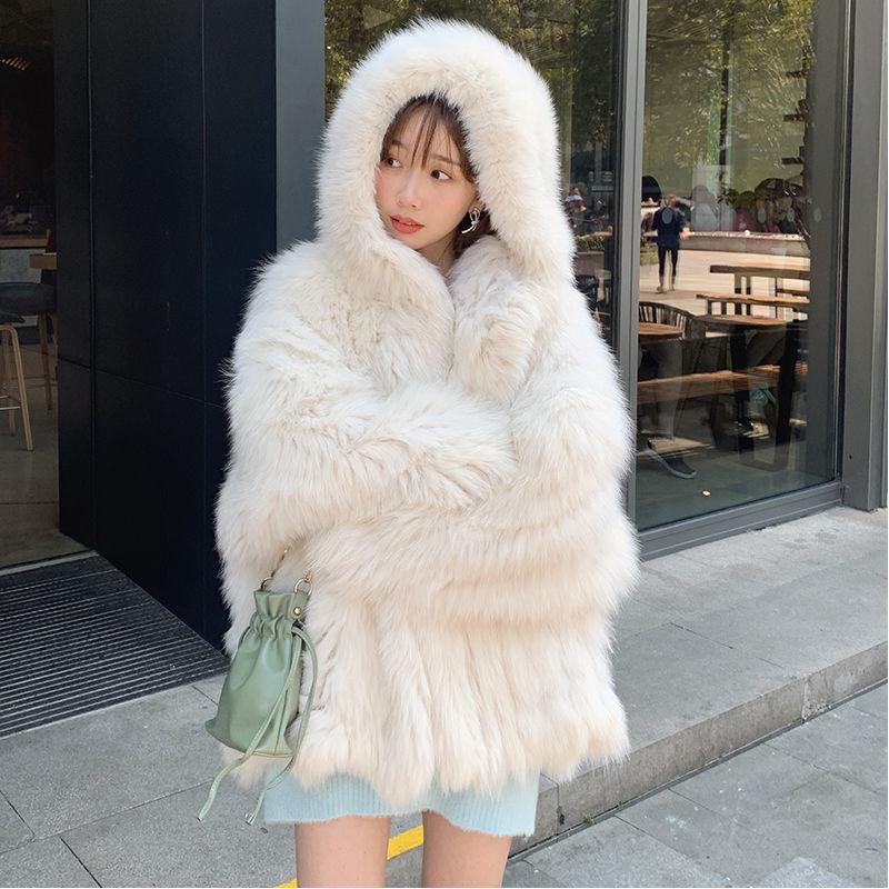 Women Fashion Winter False Fur Coat Korean Style Cotton Padded Clothes Thickened Coats